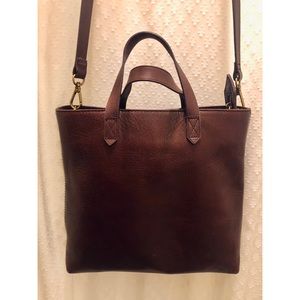 Madewell Zip-Top Transport Crossbody Dark Cabernet